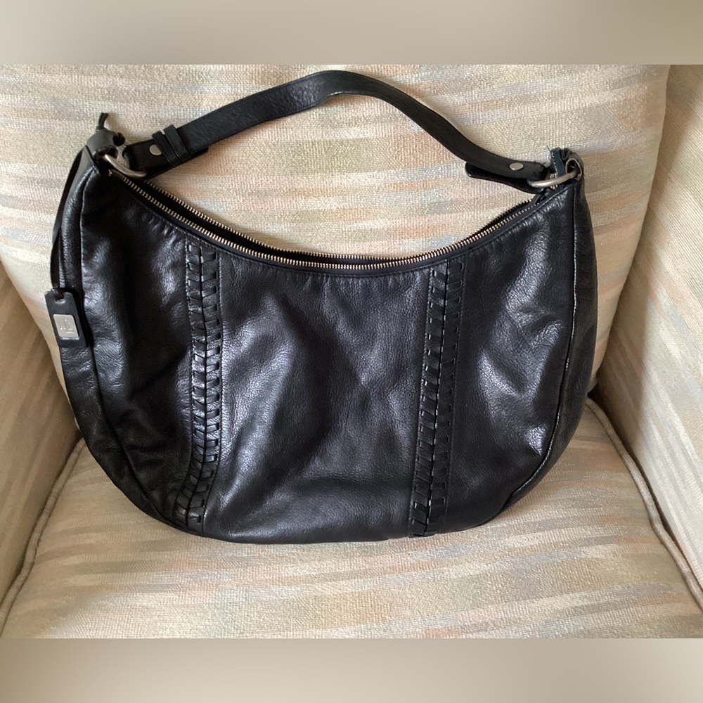 RL RALPH LAUREN Classic Black LEATHER Purse, excellent condition